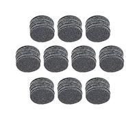 TA-VIGOR 100Pcs 25mm Wet and Dry Sanding Discs, 60 Grit 1 Inch Hook and Loop Sandpaper Electrostatic Sand Planting Silicon Carbide Sanding Discs