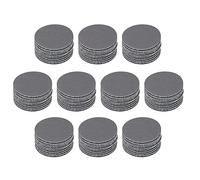 TA-VIGOR 100Pcs 800 Grit 1 Inch Wet & Dry Sanding Discs, Aluminium Oxide & Silicon Carbide, Gray, Compatible with Orbital Sander