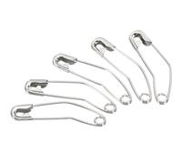 TA-VIGOR 100Pcs Curved Safety Pins, 38mm Quilting Basting Pins, Curved Bending Sewing Safety Accessories for Brooch Blankets Skirts Clothes, Quilting Knitting Sewing Crafting