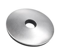 TA-VIGOR 100Pcs EPDM Bonded Sealing Washers, 5.5mm ID x 25mm OD x 2.5mm Thick Rubber Backed Stainless Steel Screw Gaskets for Leak-Proof Sealing