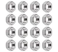 TA-VIGOR 100Pcs Hex Nuts, M3.5 Self Locking Nuts, 304 Stainless Steel Insert Lock Nut for Bolts, Hexagon Nutstones for Lock Washers, Bolts, Screws