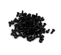 TA-VIGOR 100Pcs M2 x 5mm Alloy Steel Button Head Hex Socket Cap Screws, Flanged Button Bolts Nuts Hex Drive Fastener for Machine