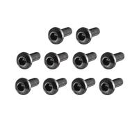 TA-VIGOR 100Pcs M2 x 6mm Alloy Steel Button Head Hex Socket Cap Screws, Flanged Button Bolts Nuts Hex Drive Fastener for Machine