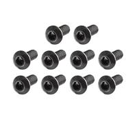 TA-VIGOR 100Pcs M3 x 8mm Alloy Steel Button Head Hex Socket Cap Screws, Flanged Button Bolts Nuts Hex Drive Fastener for Machine