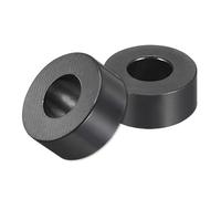 TA-VIGOR 100Pcs Nylon ABS Round Plastic Spacer Washer, ID 3.2mm OD 7mm L 3mm Black Non Threaded Column Standoff Support Insulation Spacers for Electrical Screws, Switch and Receptacle