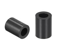 TA-VIGOR 100Pcs Nylon ABS Round Plastic Spacer Washer, ID 4.2mm OD 7mm L 10mm Black Non Threaded Column Standoff Support Insulation Spacers for Electrical Screws, Switch and Receptacle
