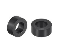 TA-VIGOR 100Pcs Nylon ABS Round Plastic Spacer Washer, ID 4.2mm OD 7mm L 3mm Black Non Threaded Column Standoff Support Insulation Spacers for Electrical Screws, Switch and Receptacle