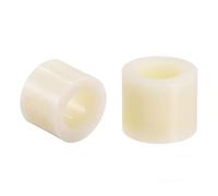 TA-VIGOR 100Pcs Nylon ABS Round Plastic Spacer Washer, ID 8.2mm OD 14mm L 10mm Plastic Non Threaded Column Standoff Support Insulation Spacers for Electrical Screws, Switch and Receptacle