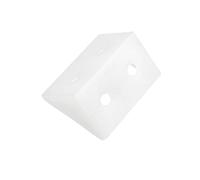 TA-VIGOR 100Pcs Plastic Corner Braces, Shelf Cabinet Door 90 Degree 4 Holes Angle Brackets 33 x 19 x 19 mm for Reinforce Right Angle Corner Joints of Drawers Furniture