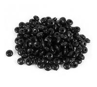 TA-VIGOR 100Pcs Rubber Grommets Cable Wire Protector, 3mm Conductor Wiring Blanking Gasket Ring Grommets, Black Electrical Cable Hole Plugs Wire Gaskets for Protecting Wires, Cables and Plugs