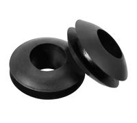 TA-VIGOR 100Pcs Rubber Grommets Cable Wire Protector, 5mm Conductor Wiring Blanking Gasket Ring Grommets, Black Electrical Cable Hole Plugs Wire Gaskets for Protecting Wires, Cables and Plugs