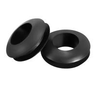 TA-VIGOR 100Pcs Rubber Grommets Cable Wire Protector, 7mm Conductor Wiring Blanking Gasket Ring Grommets, Black Electrical Cable Hole Plugs Wire Gaskets for Protecting Wires, Cables and Plugs