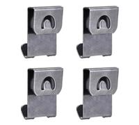 TA-VIGOR 100pcs S-Shaped Photo Frame Hooks, 0.3mm Metal Picture Frame Hooks, Black Picture Hanging Hooks for Picture Hangers, Frame Hooks, Mirrors, Art and Decor