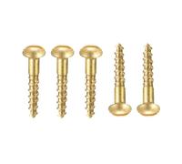 TA-VIGOR 100Pcs Self Tapping Screws, M1.6 Slotted Pan Head Screw, 8mm Round Head Slotted Tapping Screws, Brass Machine Wood Fasteners Bolts for Wood, Drywall, Furniture, Repairing