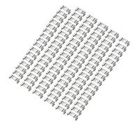 TA-VIGOR 100Pcs T5 Clips Bracket Hanger, Fluorescent Tube Light Fixture Holder Clamps for Integrated Tube Light Fixture LED Bulbs Ceiling Lamp to Prevent Sagging, Nickel-Plated Manganese Steel