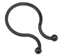 TA-VIGOR 100Pcs Twist Lock Cable Wire Ties, 18mm Dia Nylon U Shape Save Place, Wire Organizer for Laptop Power Line, USB Cable, Earphone Cord, Ethernet Cable, Black