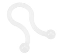 TA-VIGOR 100Pcs Twist Lock Cable Wire Ties, 7mm Dia Nylon U Shape Save Place, Wire Organizer for Laptop Power Line, USB Cable, Earphone Cord, Ethernet Cable, White