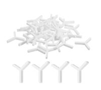 TA-VIGOR 100Pcs Y Shaped Tile Spacers 2mm 1/12 Inch, Plastic Wall & Floor Tile Spacers for Hexagon Ceramic Porcelain Mosaic Installation, Reusable Spacers Tiling Tools, White
