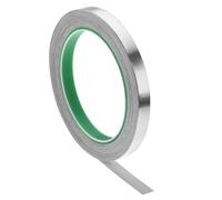 TA-VIGOR 10mm Aluminium Foil Tape Double Sided Conductive, High Temperature HVAC Duct Tape for Sealing & Patching, Conductive, Flame Retardant, Waterproof for Hot/Cold Air Ducts, Metal Repair