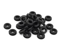TA-VIGOR 10mm Rubber Grommets 30Pcs Black Cable Wire Protectors