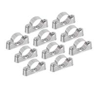 TA-VIGOR 10pc Pipe Support Brackets, 25mm Wall & Ceiling Mount, Rigid Pipe Straps for Plumbing, Electricity, Exhaust