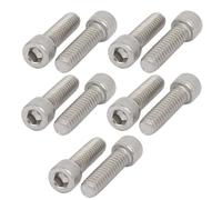 TA-VIGOR 10Pcs 1/4"-20 x 7/8" Allen Socket Head Cap Screws Bolts, 304 Stainless Steel Hex Socket Screws for Bicycle Repair, Professional Repairmen, Full Threads