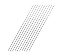 TA-VIGOR 10Pcs 1.5mm x 250mm Stainless Steel Round Rods, Metal Solid Round Shaft Rods Lathe Bar Stock for DIY Crafts Car Helicopter Airplane Model