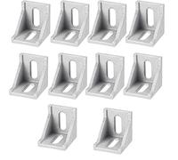 TA-VIGOR 10Pcs 4040 Aluminum Extrusion Inside Corner Bracket Gusset, 90 Degree 4040 Extrusion Profile L-Shape Corner Connectors for 8.5mm Slot