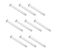 TA-VIGOR 10pcs 5 x 50mm Clevis Pins Single Hole, 304 Stainless Steel Flat Head Link Hinge Pin Fastener for Mechanical Linkage, Ship Rigging, Fixed Parts