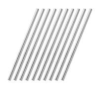 TA-VIGOR 10Pcs 5mm x 200mm Stainless Steel Round Rods, Metal Solid Round Shaft Rods Lathe Bar Stock for DIY Crafts Car Helicopter Airplane Model