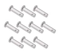 TA-VIGOR 10pcs 6 x 20mm Clevis Pins Single Hole, 304 Stainless Steel Flat Head Link Hinge Pin Fastener for Mechanical Linkage, Ship Rigging, Fixed Parts
