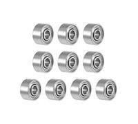 TA-VIGOR 10Pcs 681XZZ Deep Groove Ball Bearings, Z2 1.5mm x 4mm x 2mm Double Sealed Industrial Bearings, Chrome Steel Skateboard Bearings for Motor Electrical Instrument Equipment