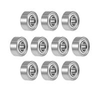 TA-VIGOR 10Pcs 683ZZ Deep Groove Ball Bearings, Z2 3mm x 7mm x 3mm Double Sealed Industrial Bearings, Chrome Steel Skateboard Bearings for Motor Electrical Instrument Equipment