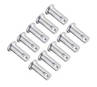 TA-VIGOR 10pcs 8 x 20mm Clevis Pins Single Hole, Zinc-Plated Steel Flat Head Link Hinge Pin Fastener for Mechanical Linkage, Ship Rigging, Fixed Parts