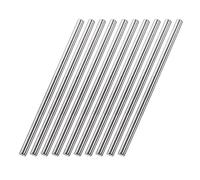 TA-VIGOR 10Pcs 8mm x 300mm Stainless Steel Round Rods, Metal Solid Round Shaft Rods Lathe Bar Stock for DIY Crafts Car Helicopter Airplane Model
