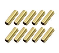 TA-VIGOR 10Pcs Brass Round Tube, 10mm OD 1mm Wall Thickness 30mm Length High Strength Seamless Straight Pipe Tubing for DIY Crafts Gardening Hobby Model
