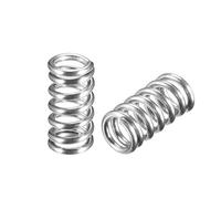TA-VIGOR 10Pcs Compressed Spring, 0.8mm Wire Diameter,5mm OD,10mm Free Length Extended Durable Dual Hook Tension Spring for Furniture Screen Doors Repair Projects