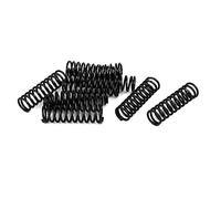 TA-VIGOR 10Pcs Compressed Spring, 1.2mm Wire Dia, 10mm OD, 35mm Free Length Dual Extended Durable Dual Hook Tension Spring for Furniture Screen Doors Repair Projects