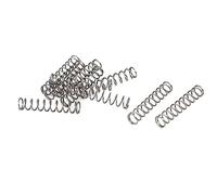 TA-VIGOR 10Pcs Compressed Spring, 4mm OD,0.4mm Wire Size,20mm Free Length Dual Extended Durable Dual Hook Tension Spring for Furniture Screen Doors Repair Projects