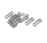 TA-VIGOR 10Pcs Compressed Spring, 5mm OD,0.5mm Wire Size,15mm Free Length Dual Extended Durable Dual Hook Tension Spring for Furniture Screen Doors Repair Projects