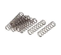 TA-VIGOR 10Pcs Compressed Spring, 9mm OD,0.8mm Wire Size,35mm Free Length Dual Extended Durable Dual Hook Tension Spring for Furniture Screen Doors Repair Projects