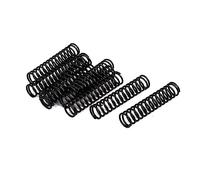 TA-VIGOR 10Pcs Extended Compressed Spring, 1.2mm Wire Dia, 11mm OD, 50mm Length Durable Stainless Steel Small Dual Hook Tension Spring for Furniture Screen Doors Repair Projects