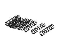 TA-VIGOR 10Pcs Extended Compressed Spring, 1.2mm Wire Dia, 13mm OD, 45mm Length Durable Stainless Steel Small Dual Hook Tension Spring for Furniture Screen Doors Repair Projects