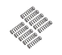 TA-VIGOR 10Pcs Extended Compressed Spring, 1.2mm Wire Dia, 14mm OD, 50mm Length Durable Stainless Steel Small Dual Hook Tension Spring for Furniture Screen Doors Repair Projects