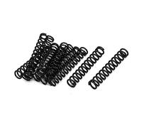 TA-VIGOR 10Pcs Extended Compressed Spring, 1.2mm Wire Dia, 8mm OD, 40mm Length Durable Stainless Steel Small Dual Hook Tension Spring for Furniture Screen Doors Repair Projects