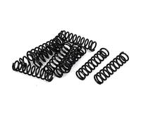 TA-VIGOR 10Pcs Extended Compressed Spring, 1.2mm Wire Dia, 9mm OD, 35mm Length Durable Stainless Steel Small Dual Hook Tension Spring for Furniture Screen Doors Repair Projects