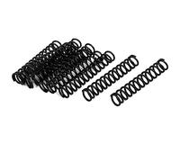 TA-VIGOR 10Pcs Extended Compressed Spring, 1.2mm Wire Dia, 9mm OD, 50mm Length Durable Stainless Steel Small Dual Hook Tension Spring for Furniture Screen Doors Repair Projects