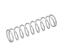 TA-VIGOR 10Pcs Extended Compressed Spring, 11mm OD,0.9mm Wire Size,40mm Length Durable Stainless Steel Small Dual Hook Tension Spring for Furniture Screen Doors Repair Projects