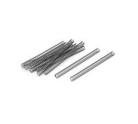 TA-VIGOR 10Pcs Extended Compressed Spring, 3mm OD,0.4mm Wire Size,40mm Length Durable Stainless Steel Small Dual Hook Tension Spring for Furniture Screen Doors Repair Projects