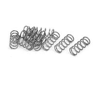 TA-VIGOR 10Pcs Extended Compressed Spring, 8mm OD,0.8mm Wire Size,20mm Length Durable Stainless Steel Small Dual Hook Tension Spring for Furniture Screen Doors Repair Projects
